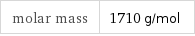 molar mass | 1710 g/mol