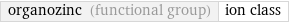 organozinc (functional group) | ion class