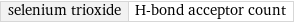 selenium trioxide | H-bond acceptor count