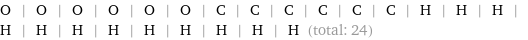 O | O | O | O | O | O | C | C | C | C | C | C | H | H | H | H | H | H | H | H | H | H | H | H (total: 24)