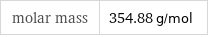 molar mass | 354.88 g/mol