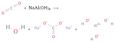  + NaAl(OH)4 ⟶ + + 