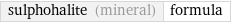 sulphohalite (mineral) | formula