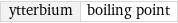 ytterbium | boiling point