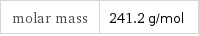 molar mass | 241.2 g/mol