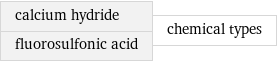 calcium hydride fluorosulfonic acid | chemical types