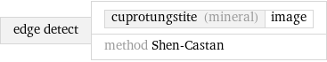 edge detect | cuprotungstite (mineral) | image method Shen-Castan