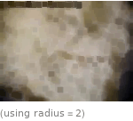  (using radius=2)