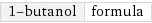 1-butanol | formula