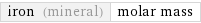 iron (mineral) | molar mass