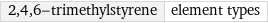 2, 4, 6-trimethylstyrene | element types