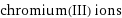 chromium(III) ions