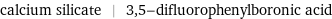 calcium silicate | 3, 5-difluorophenylboronic acid