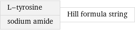 L-tyrosine sodium amide | Hill formula string