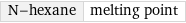 N-hexane | melting point