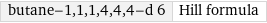 butane-1, 1, 1, 4, 4, 4-d 6 | Hill formula