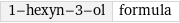 1-hexyn-3-ol | formula