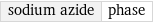 sodium azide | phase