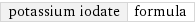 potassium iodate | formula