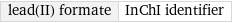 lead(II) formate | InChI identifier