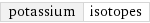 potassium | isotopes