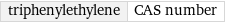 triphenylethylene | CAS number