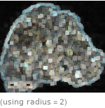  (using radius=2)