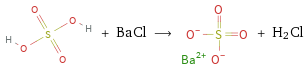  + BaCl ⟶ + H2Cl