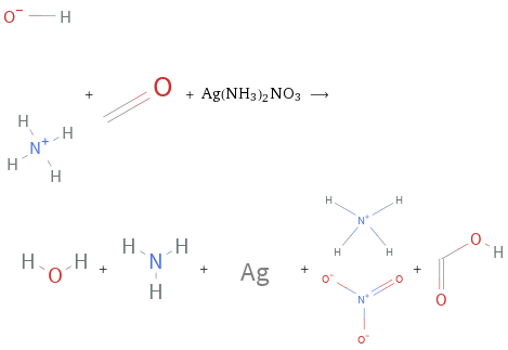  + + Ag(NH3)2NO3 ⟶ + + + + 