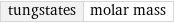 tungstates | molar mass