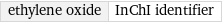 ethylene oxide | InChI identifier