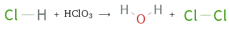  + HClO3 ⟶ + 