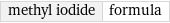 methyl iodide | formula