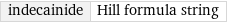 indecainide | Hill formula string