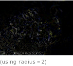  (using radius=2)