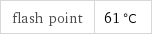 flash point | 61 °C