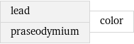 lead praseodymium | color