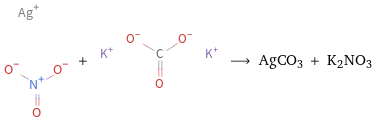  + ⟶ AgCO3 + K2NO3