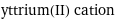 yttrium(II) cation