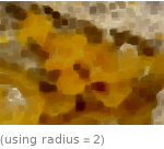  (using radius=2)