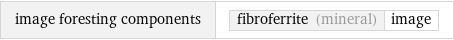 image foresting components | fibroferrite (mineral) | image