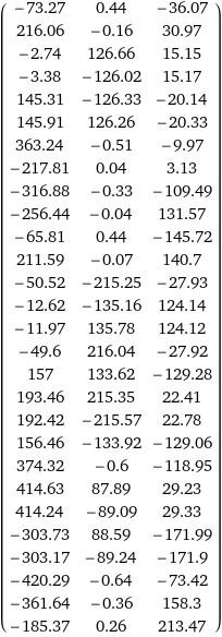 (-73.27 | 0.44 | -36.07 216.06 | -0.16 | 30.97 -2.74 | 126.66 | 15.15 -3.38 | -126.02 | 15.17 145.31 | -126.33 | -20.14 145.91 | 126.26 | -20.33 363.24 | -0.51 | -9.97 -217.81 | 0.04 | 3.13 -316.88 | -0.33 | -109.49 -256.44 | -0.04 | 131.57 -65.81 | 0.44 | -145.72 211.59 | -0.07 | 140.7 -50.52 | -215.25 | -27.93 -12.62 | -135.16 | 124.14 -11.97 | 135.78 | 124.12 -49.6 | 216.04 | -27.92 157 | 133.62 | -129.28 193.46 | 215.35 | 22.41 192.42 | -215.57 | 22.78 156.46 | -133.92 | -129.06 374.32 | -0.6 | -118.95 414.63 | 87.89 | 29.23 414.24 | -89.09 | 29.33 -303.73 | 88.59 | -171.99 -303.17 | -89.24 | -171.9 -420.29 | -0.64 | -73.42 -361.64 | -0.36 | 158.3 -185.37 | 0.26 | 213.47)