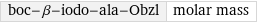 boc-β-iodo-ala-Obzl | molar mass