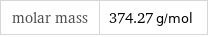 molar mass | 374.27 g/mol